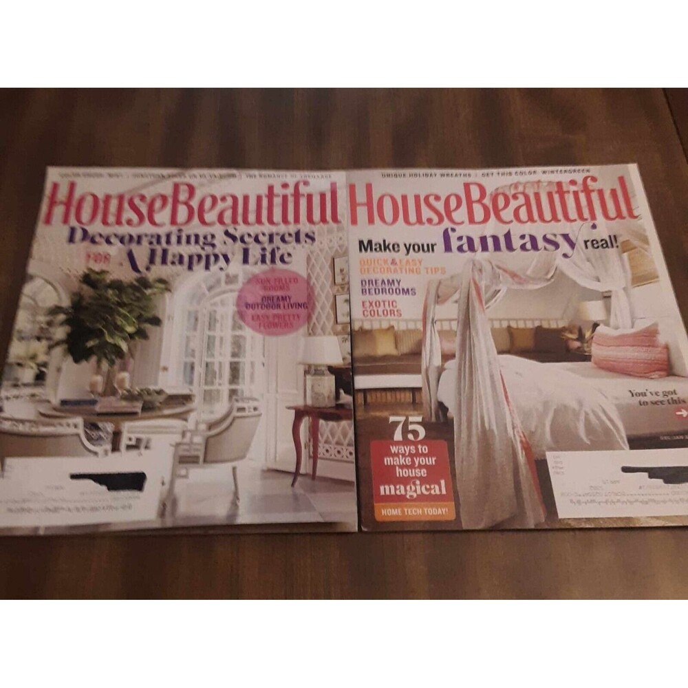 House Beautiful Magazine, December/January, And April 2015